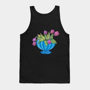 Purple Tulips in a Vase Tank Top